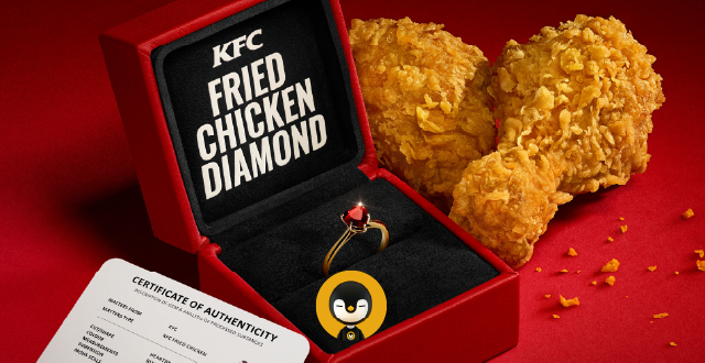 KFC ฉลอง 40 ปี แจกแหวนอัญมณีไก่ทอด 11 วงในโลกเท่านั้น